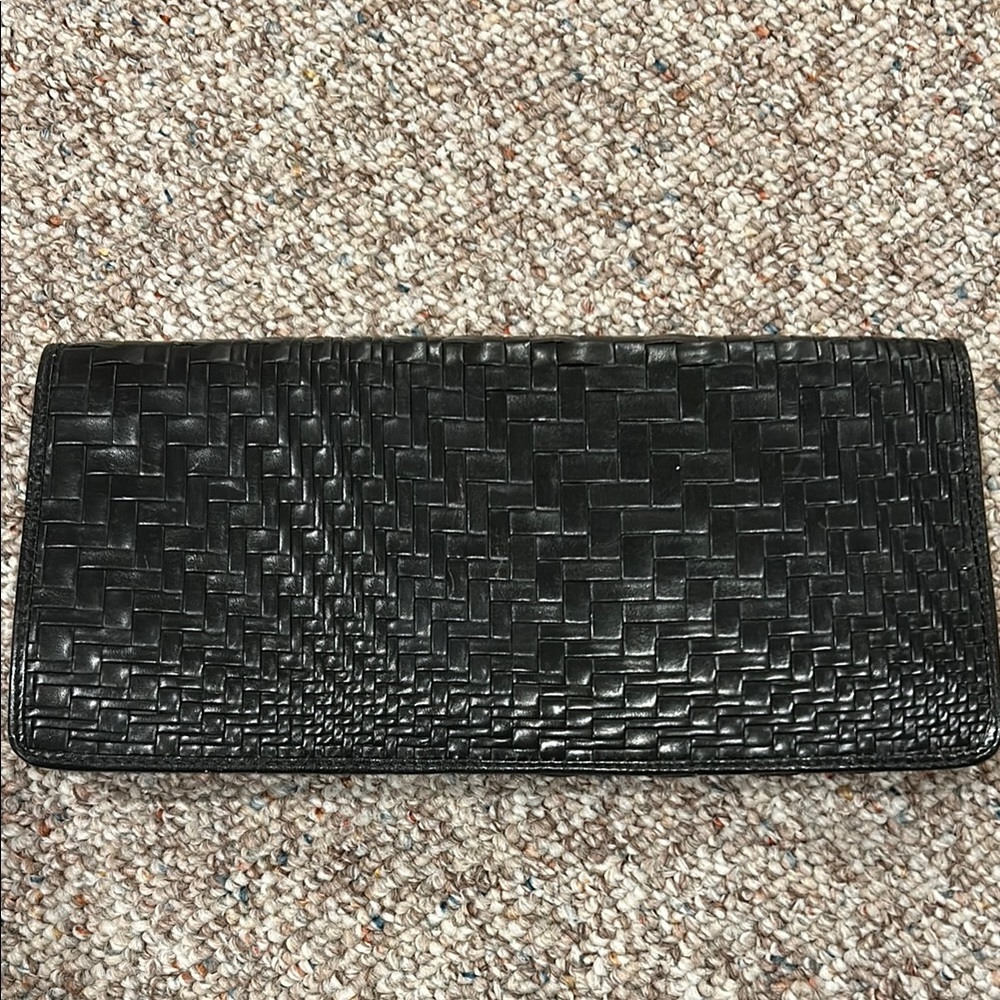 Cole Haan Black Woven Clutch